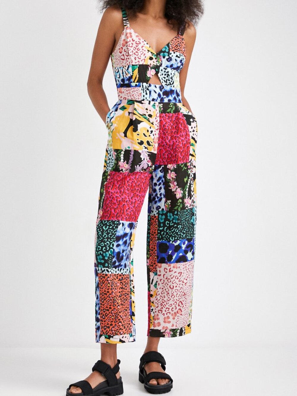 Printed patchwork jumpsuit Desigual.